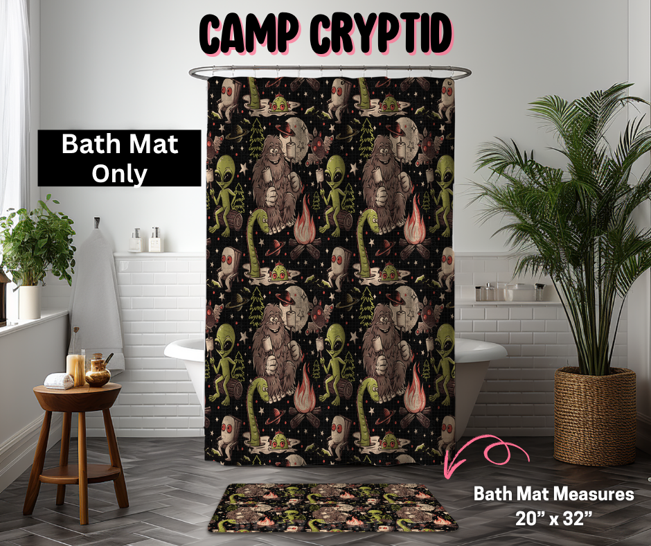 Camp Cryptid Custom Bath Mat