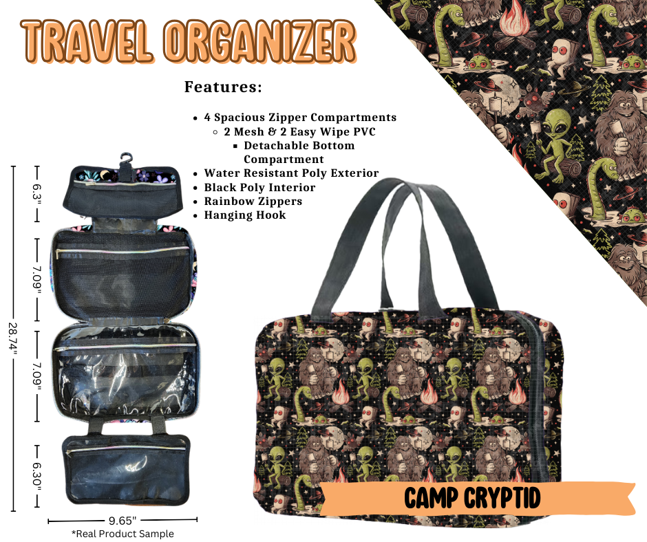 Camp Cryptid Travel Organizer