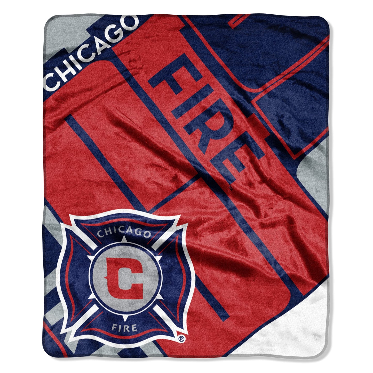 Chicago Fire Micro Raschel Throw Blanket 46"X60"