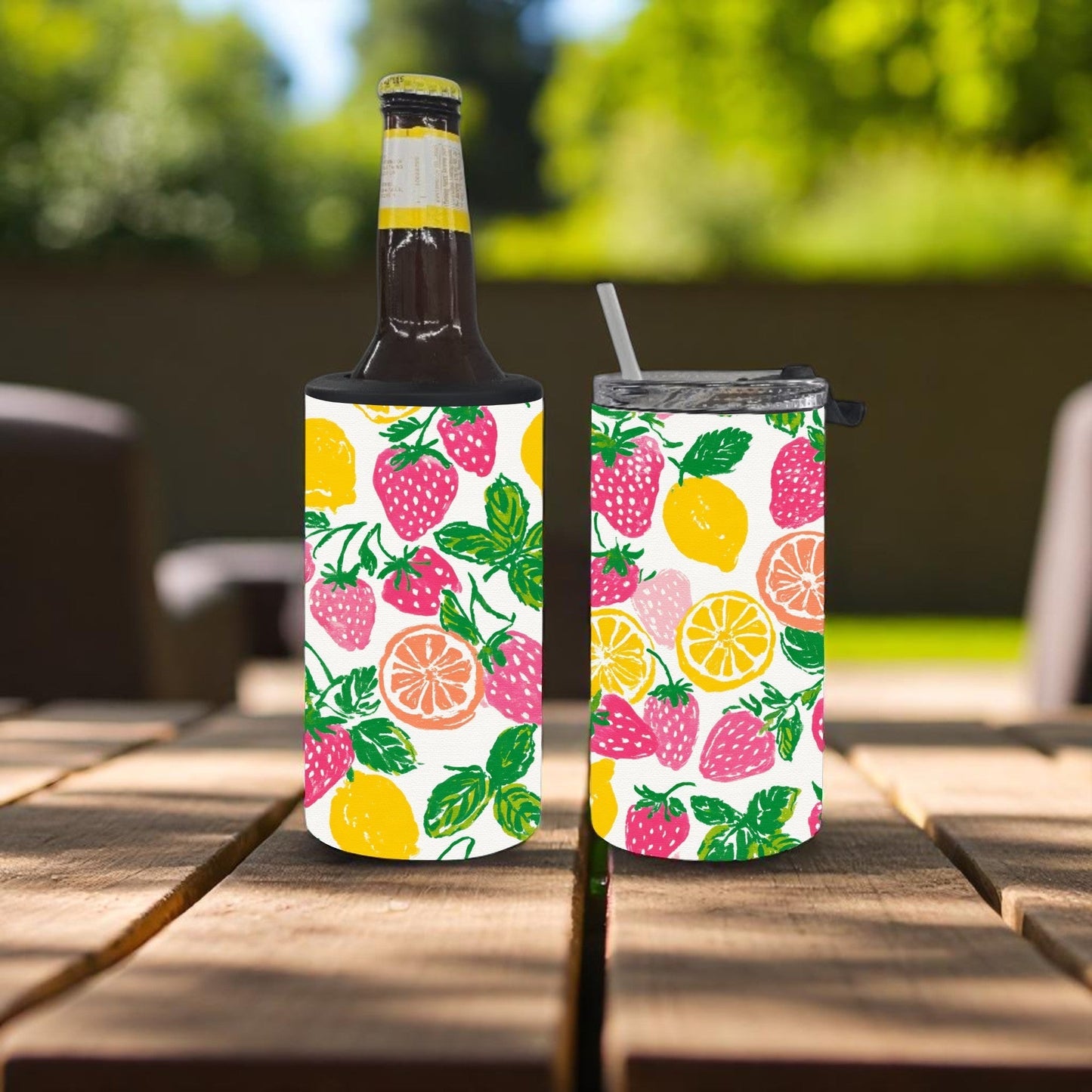 Citrus Garden 4-in-1 Can Cooler Cup