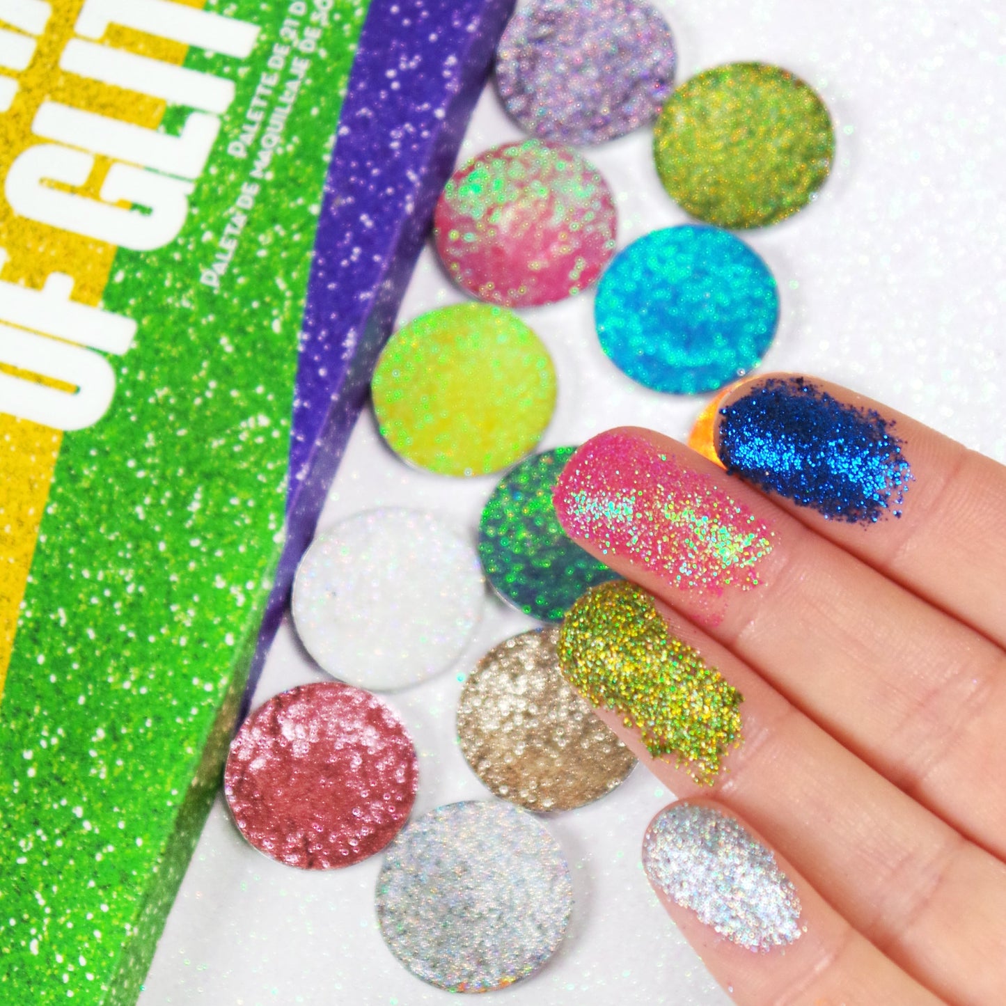 United Shades of Glitter - 21 Pressed Glitter Eyeshadow Palette