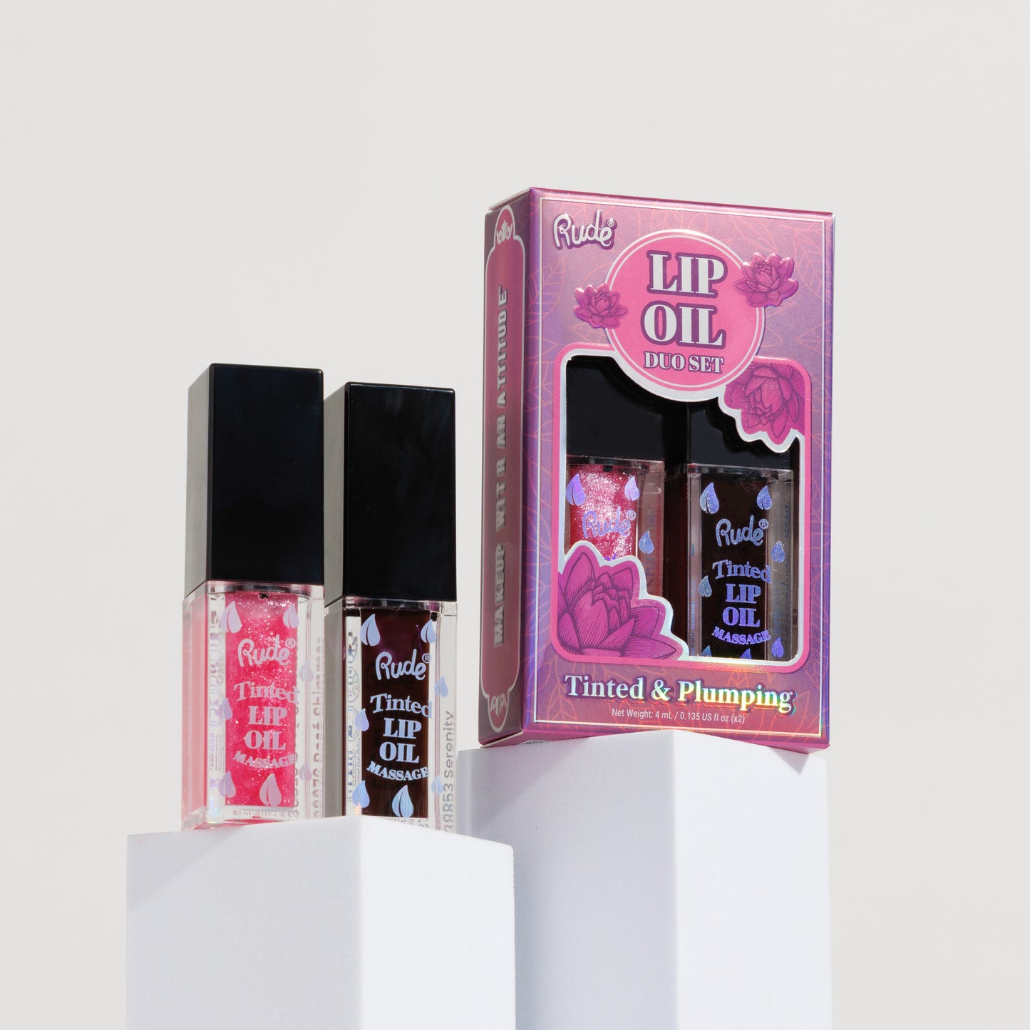 Tinted & Plumping Lip Oil Massage Duo Set