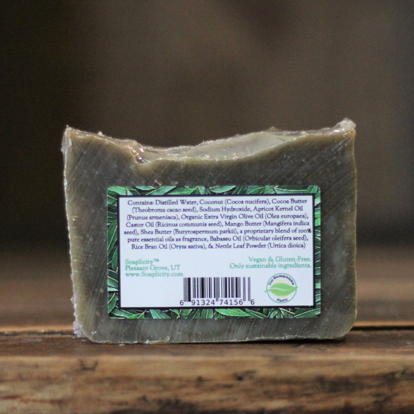 Just Breathe Soap Bar with Cornmint, Tea Tree, & Eucalyptus