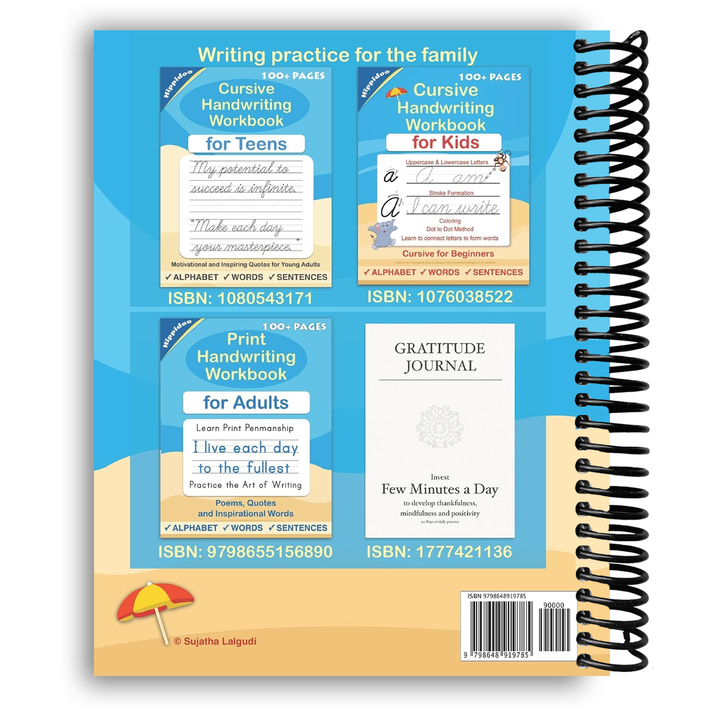 Cursive Handwriting Workbook for Adults (Spiral Bound)