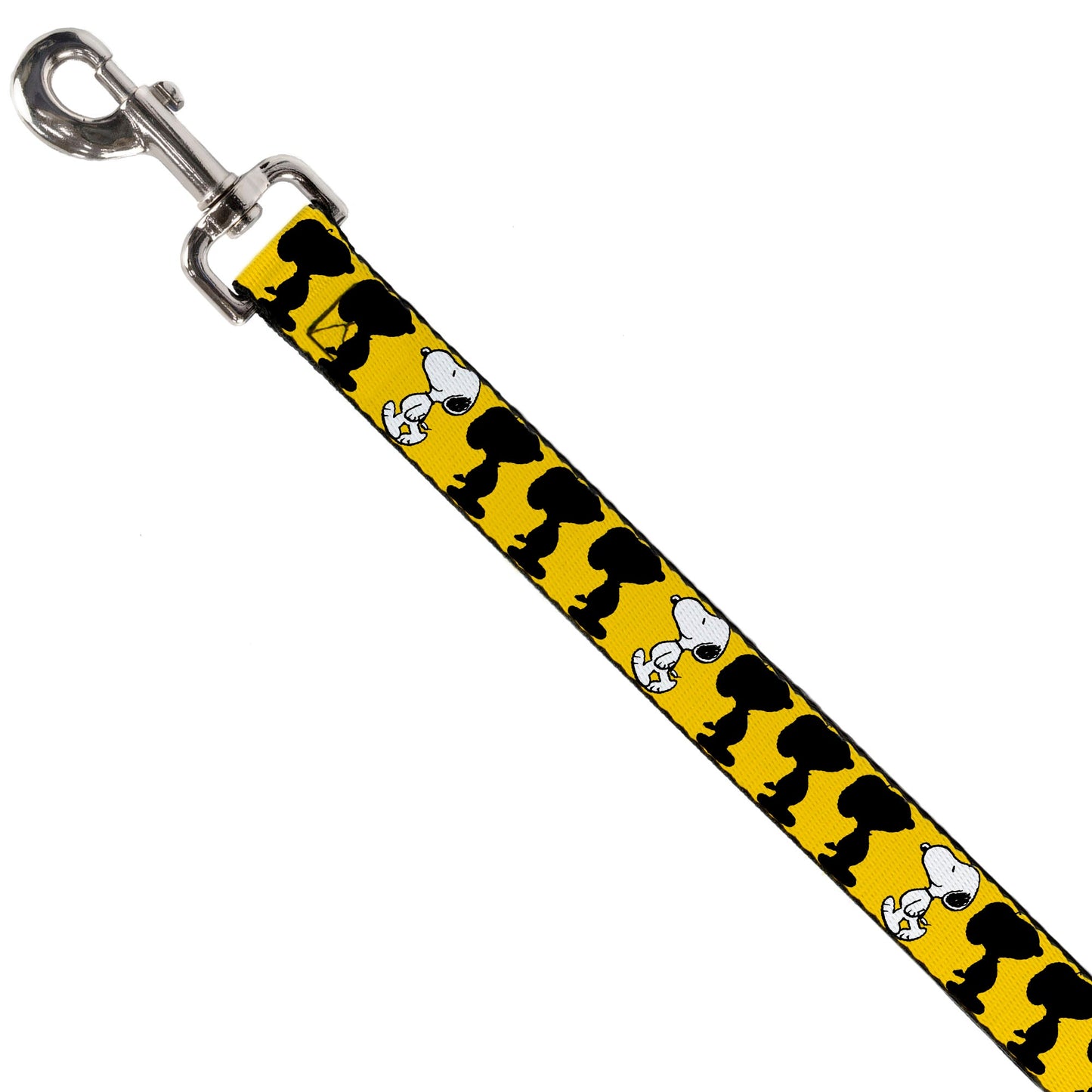 Dog Leash - Peanuts Snoopy Walking/Silhouette Pose Yellow/Black/White