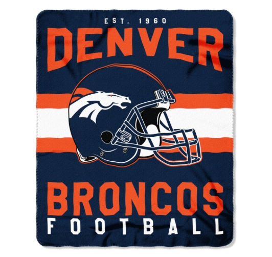 Denver Broncos Singular Fleece Blanket