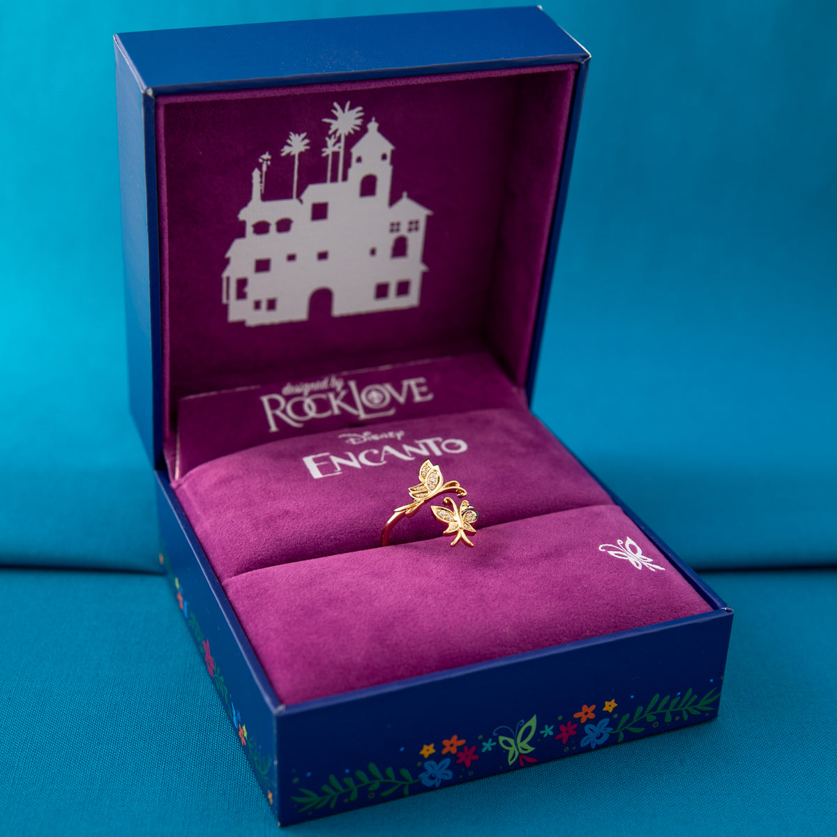 Disney X RockLove ENCANTO Mirabel Golden Butterfly Ring