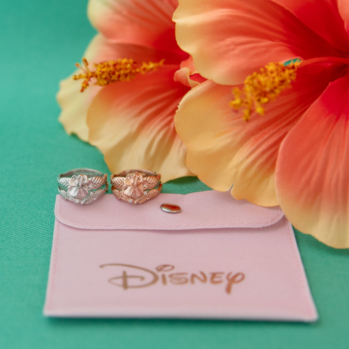 Disney X RockLove DISNEY MOANA Moana Hibiscus Stacker Rings