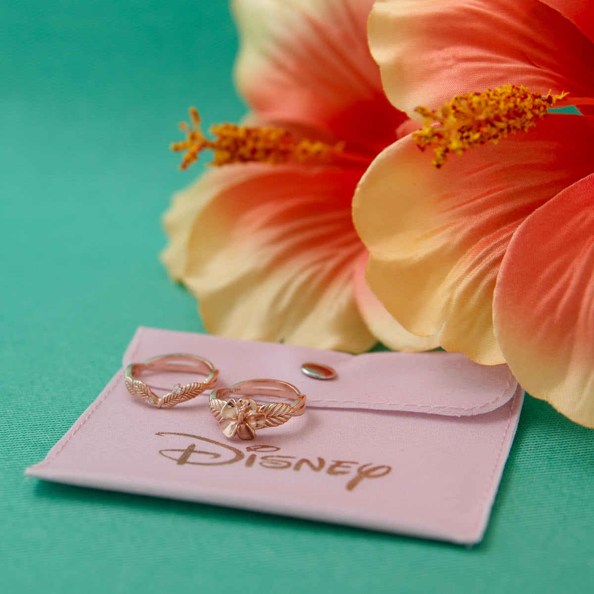 Disney X RockLove DISNEY MOANA Moana Hibiscus Stacker Rings
