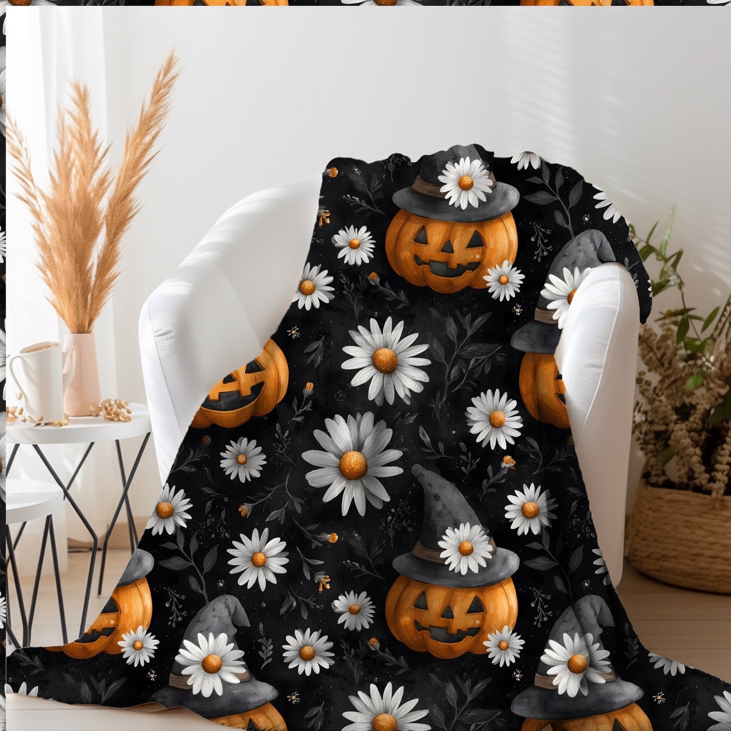 Daisy Pumpkin 50x60 Blanket | Preorder Closes 7/28, ETA Mid Sept.