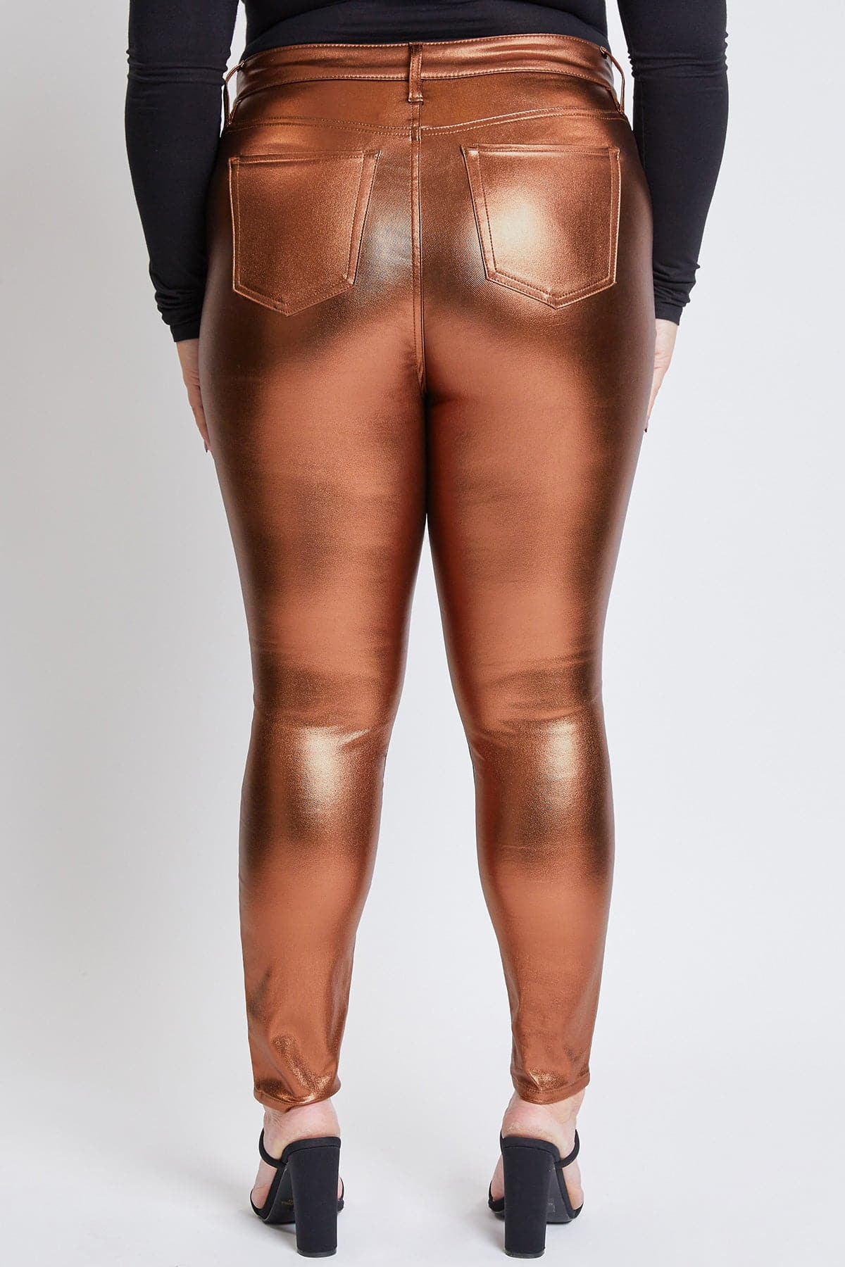 Women's Plus Hyperstretch Metallic Skinny Pants