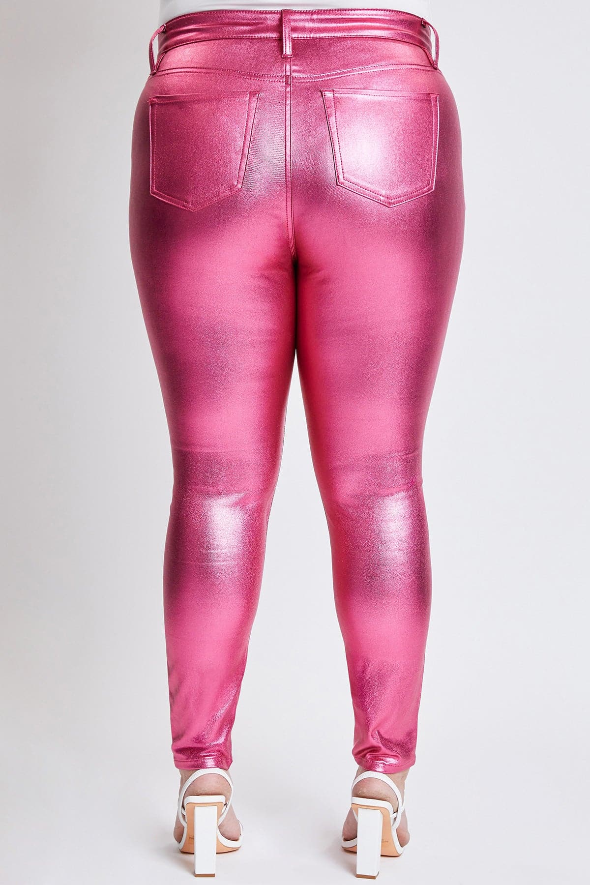 Women's Plus Hyperstretch Metallic Skinny Pants