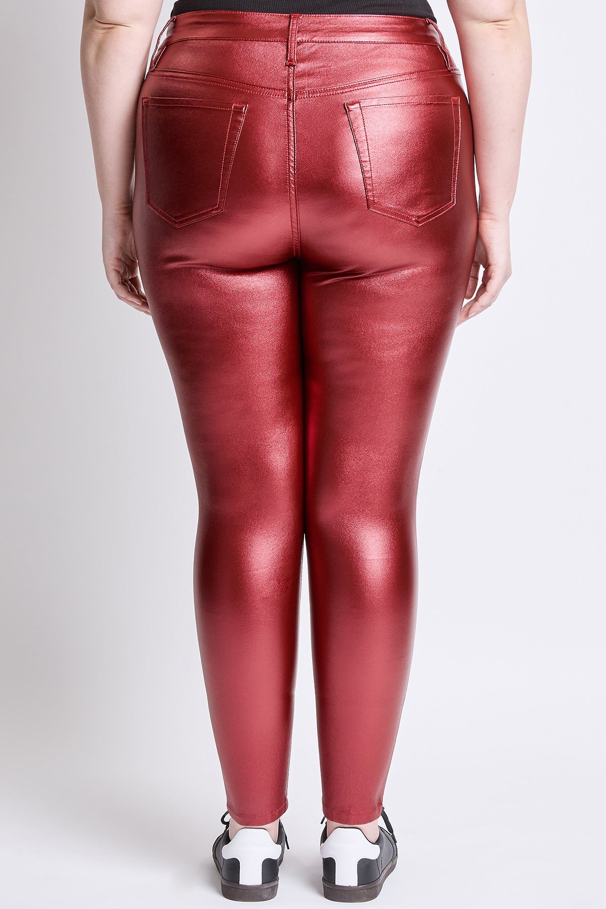 Women's Plus Hyperstretch Metallic Skinny Pants