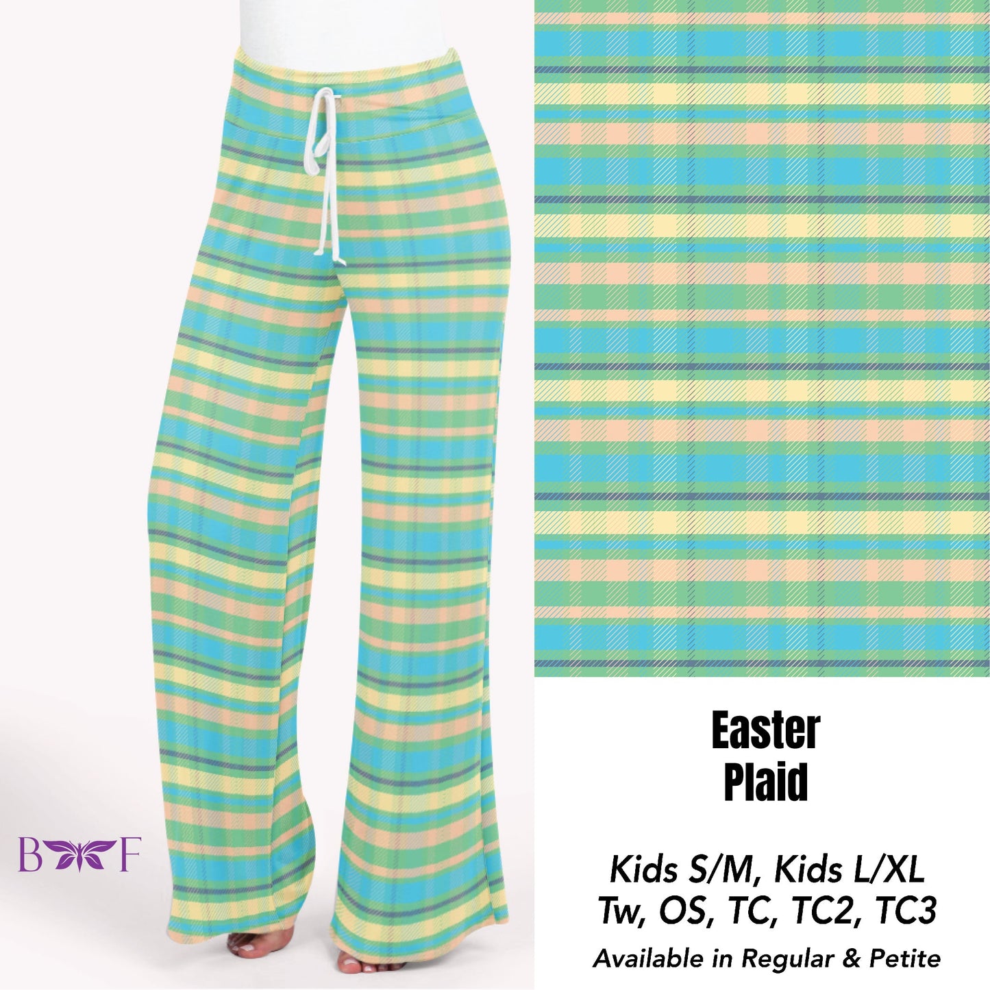 Easter Plaid jogger and skorts