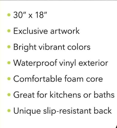 Groovy Floral comfort mat