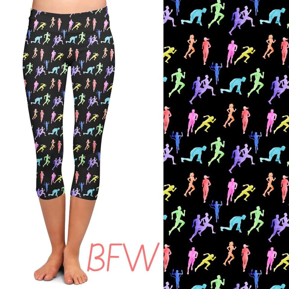 Running capri Leggings with pockets