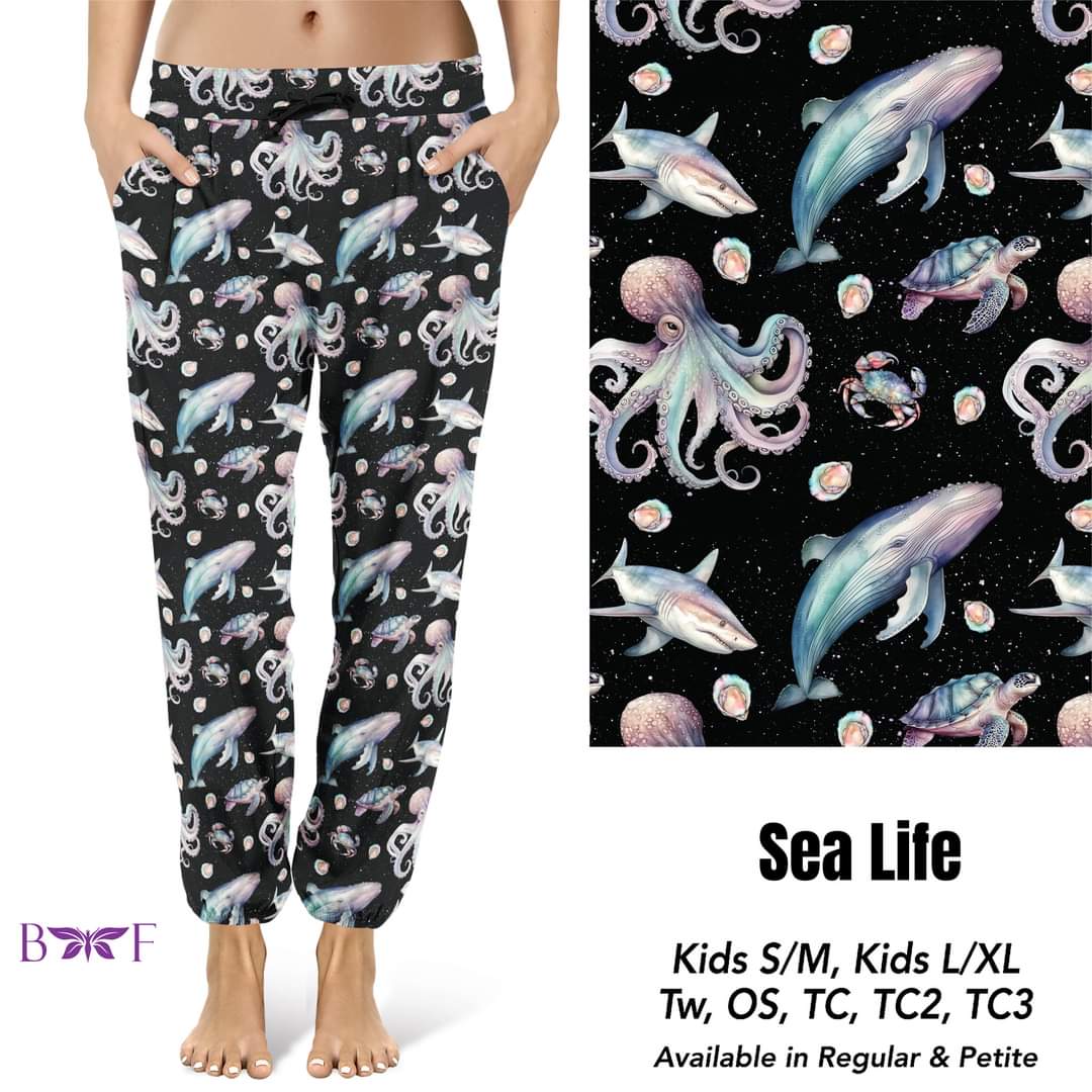 Sea Life Capris and Biker Shorts