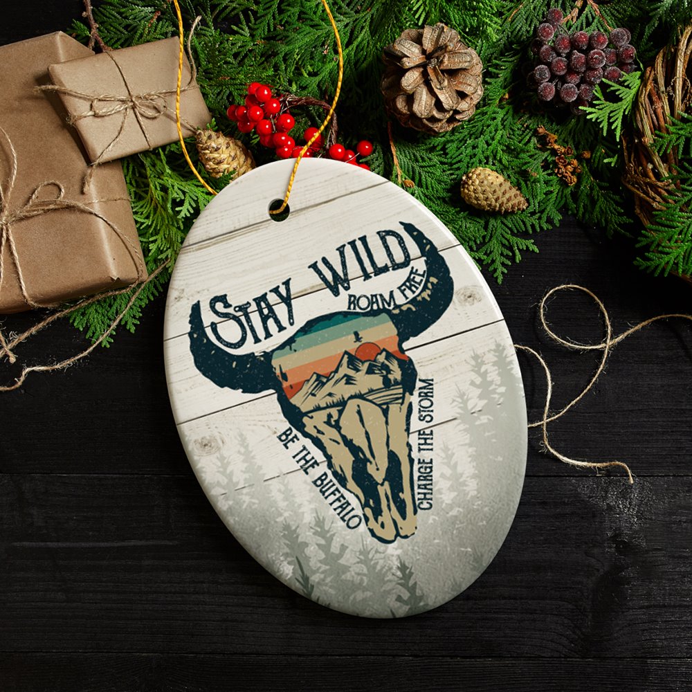 Vintage Buffalo Wild Nature Ornament