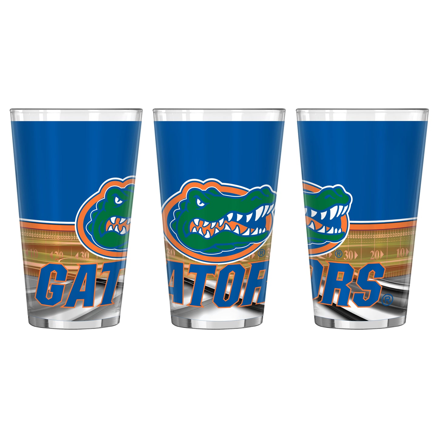 Florida Gators Field Sublimated 16 Oz. Pint Glass