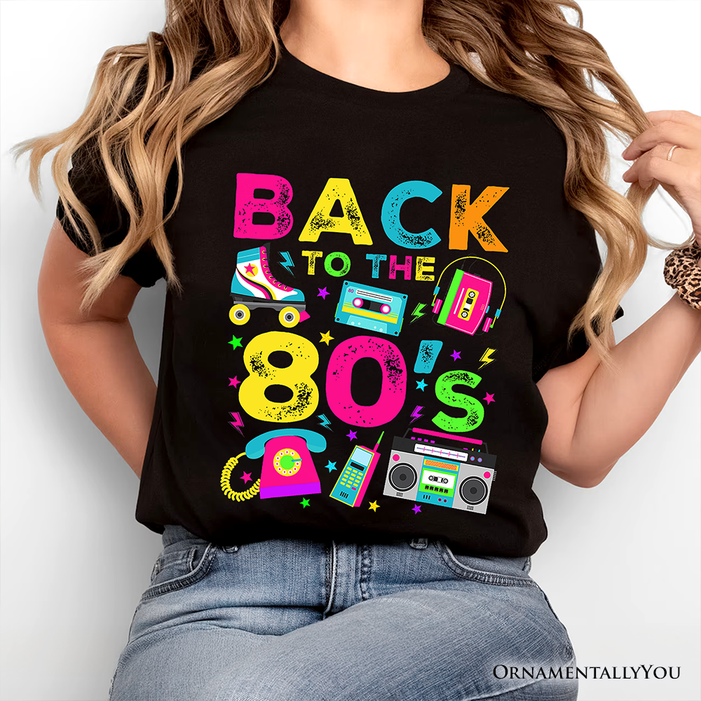 Back To The 80s T-Shirt, Colorful Retro Eighties Party Tee