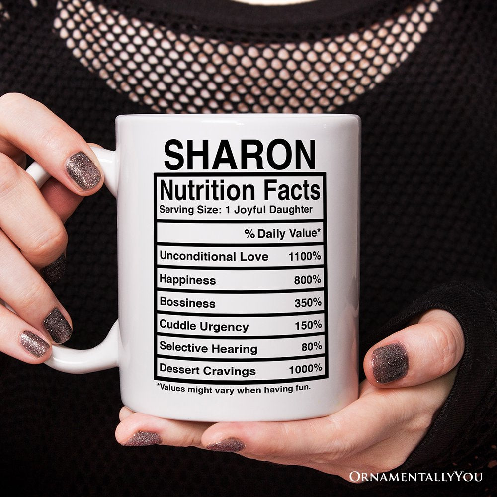 Daughter Nutrition Facts Personalized Mug, Birthday Gift with Custom Name