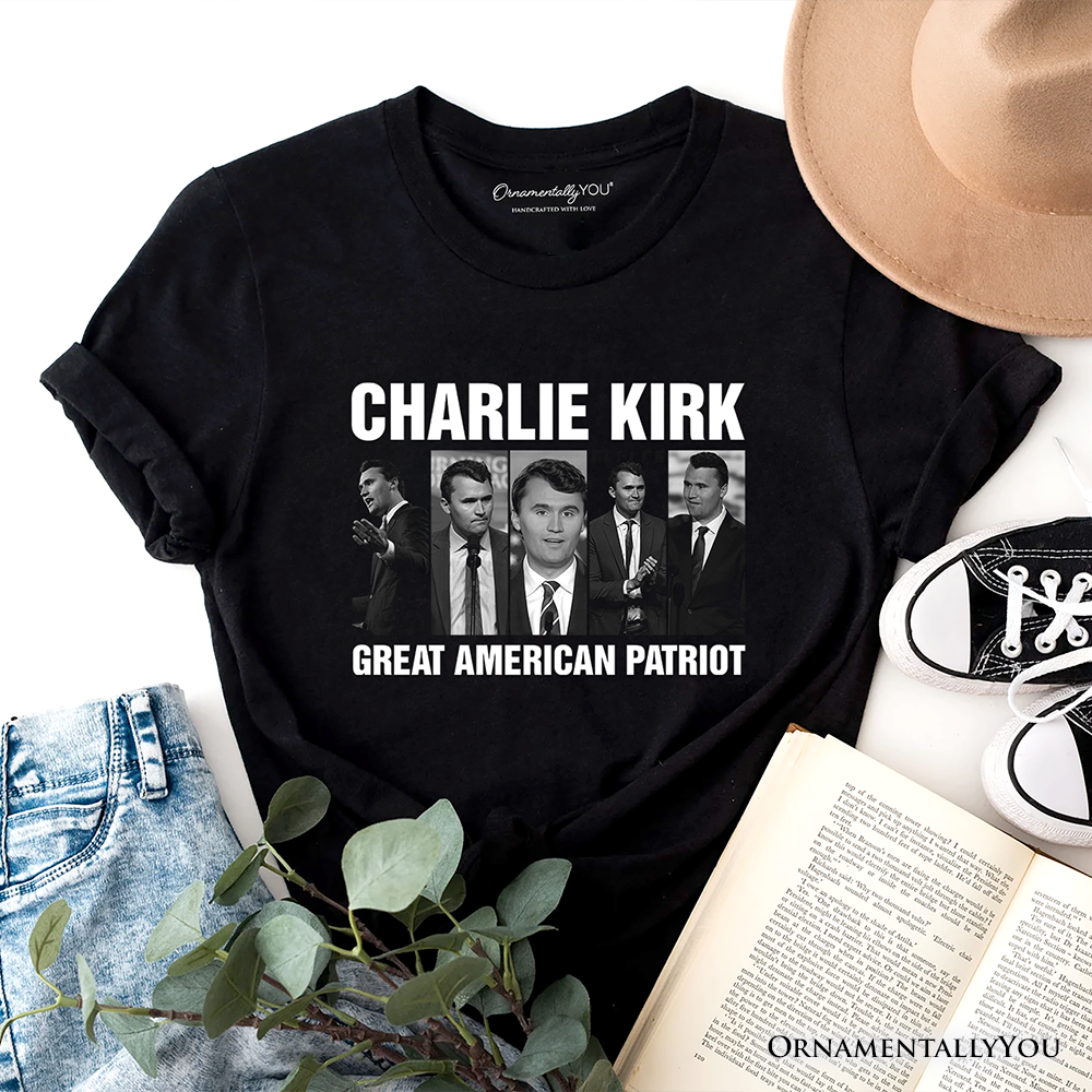 Charlie Kirk the Great American Patriot T-Shirt, Vintage Memorial Tee Gift