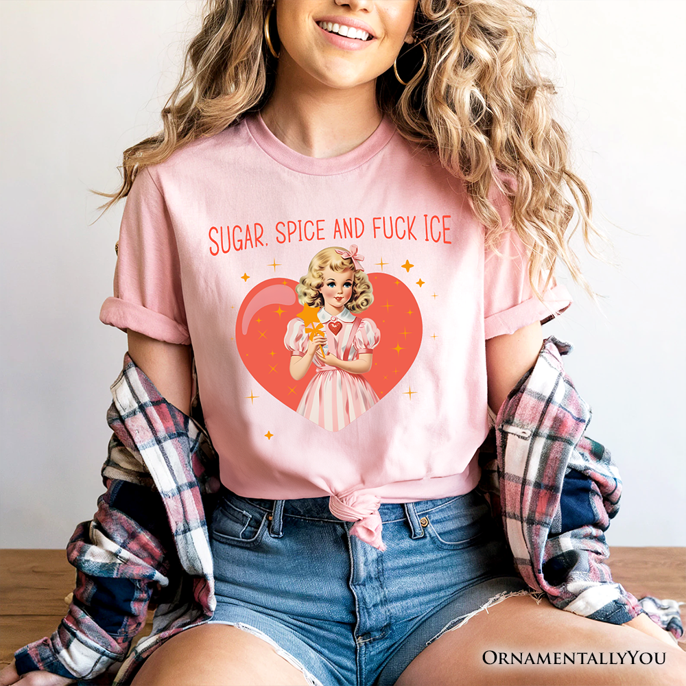 Sugar Spice and Fuck Ice Retro Protest T-Shirt, Vintage Social Justice Tee
