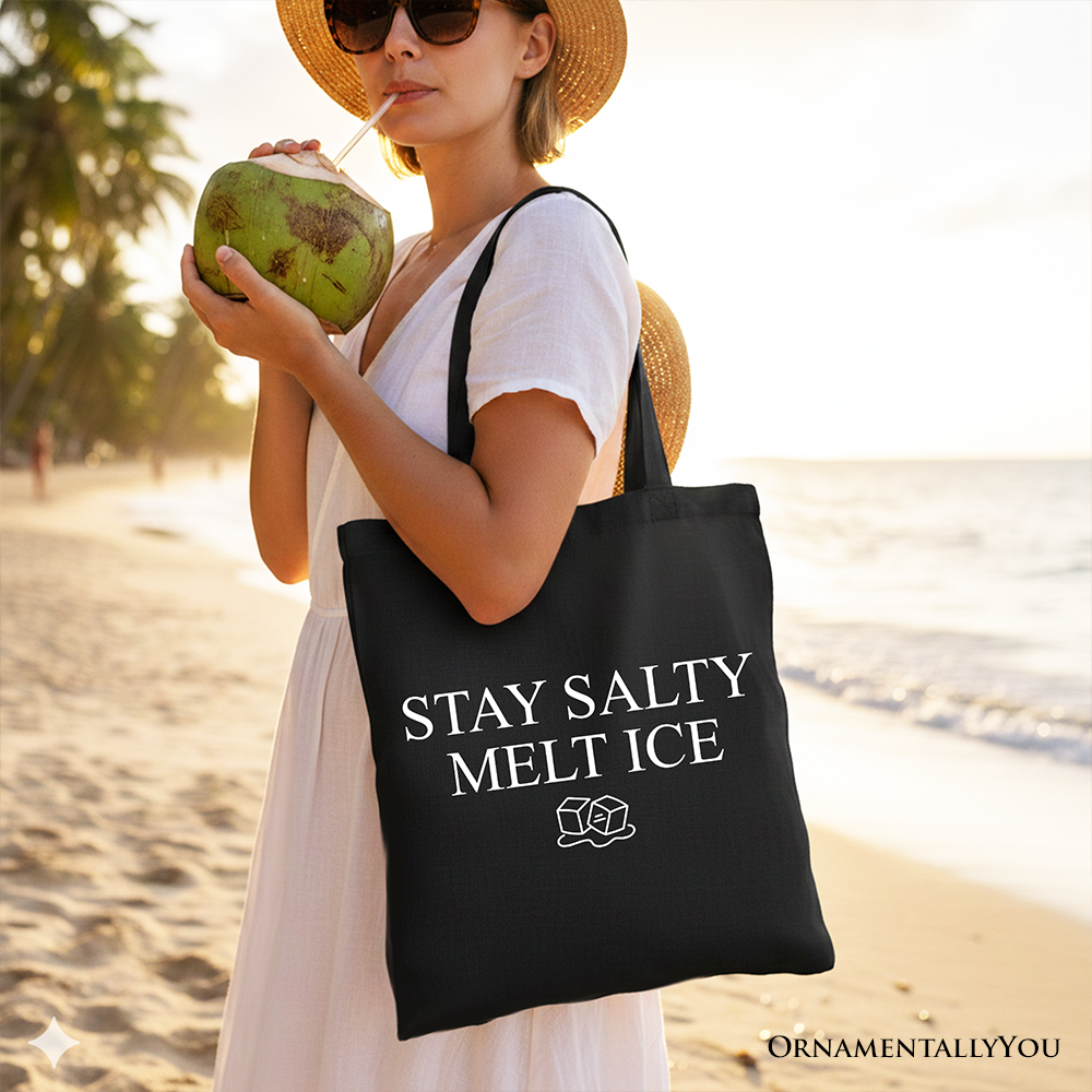 Stay Salty Melt Ice Canvas Tote Bag