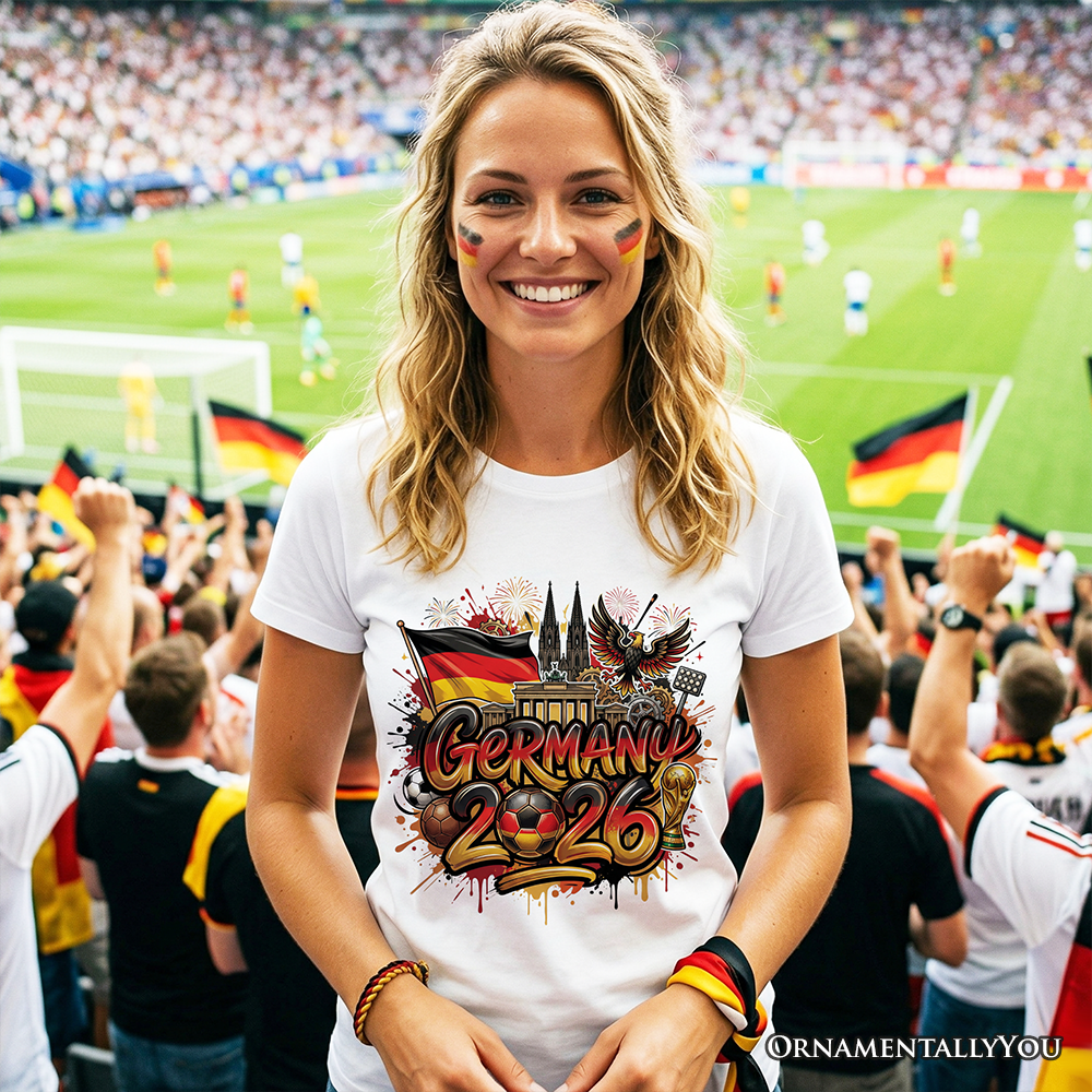 Germany 2026 FIFA World Cup Soccer T-Shirt, Fans Football Tee
