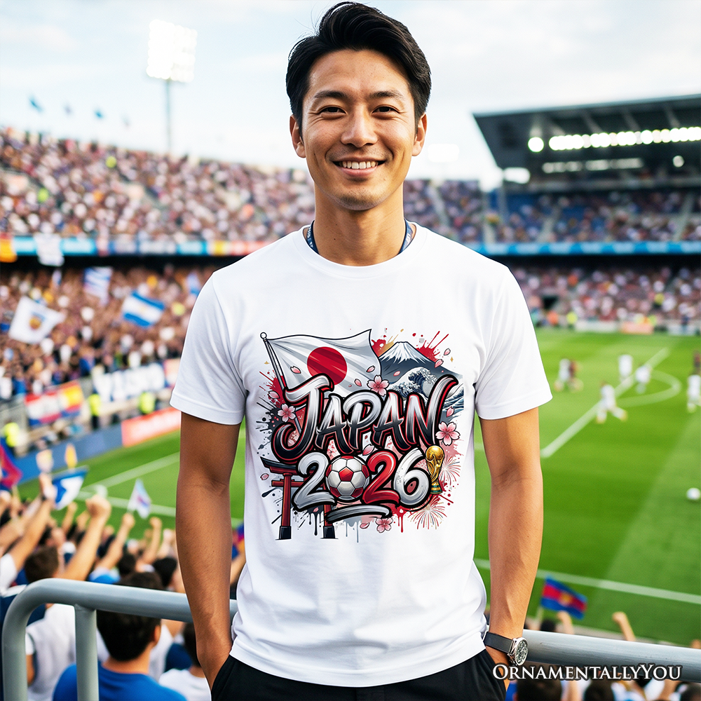 Japan 2026 FIFA World Cup Soccer T-Shirt, Fans Football Tee