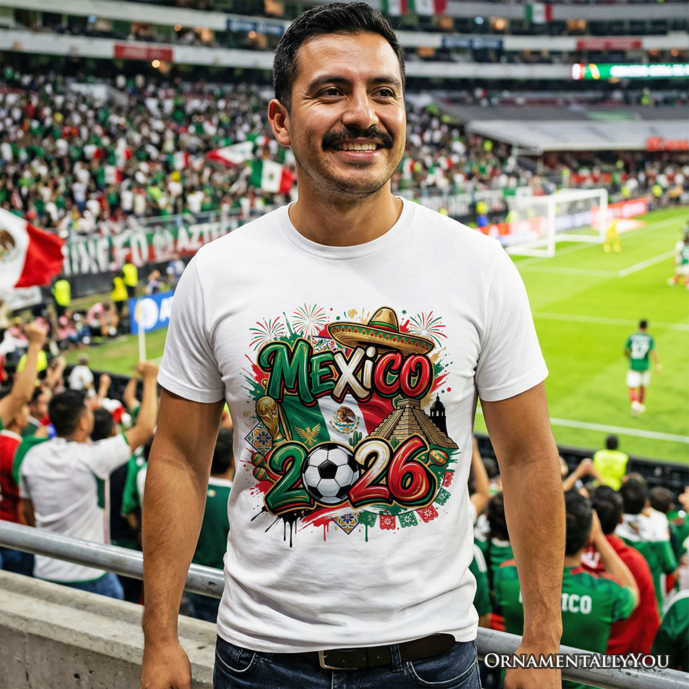 Mexico 2026 FIFA World Cup Soccer T-Shirt, Fans Football Tee