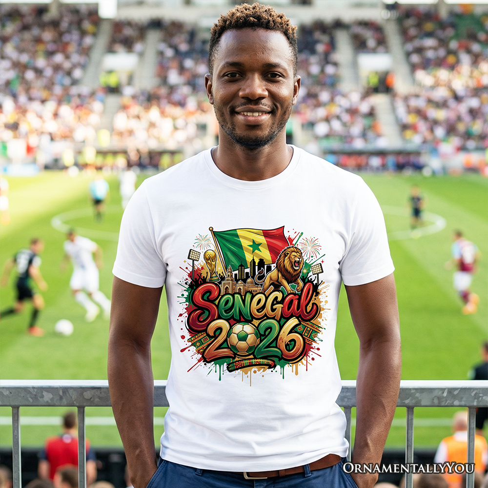 Senegal 2026 FIFA World Cup Soccer T-Shirt, Fans Football Tee