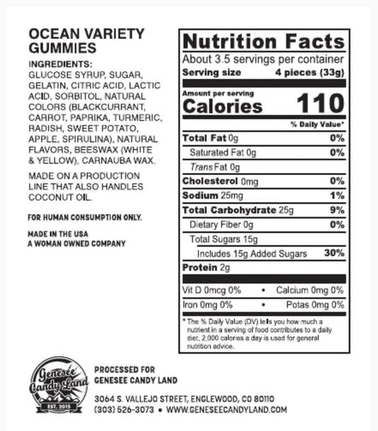 Gator Grub (Ocean Variety Gummies)