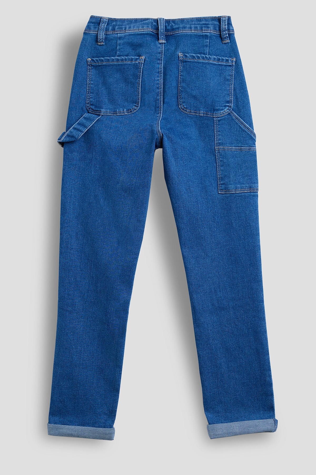 Girls Roll Cuff Carpenter Jeans