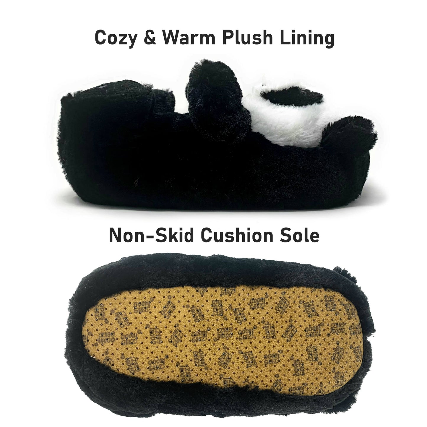 Women's Tofu the Panda Fuzzy Slippers