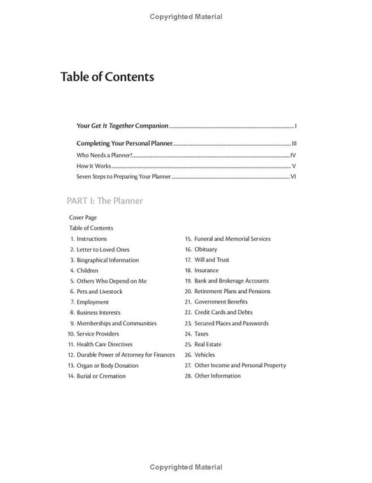 Get It Together: Organize Your Records So Your Family Won't Have To (Spiral Bound)