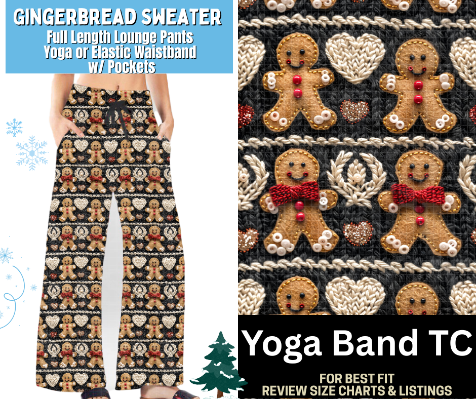 Gingerbread Sweater Fleece Lounge Pants
