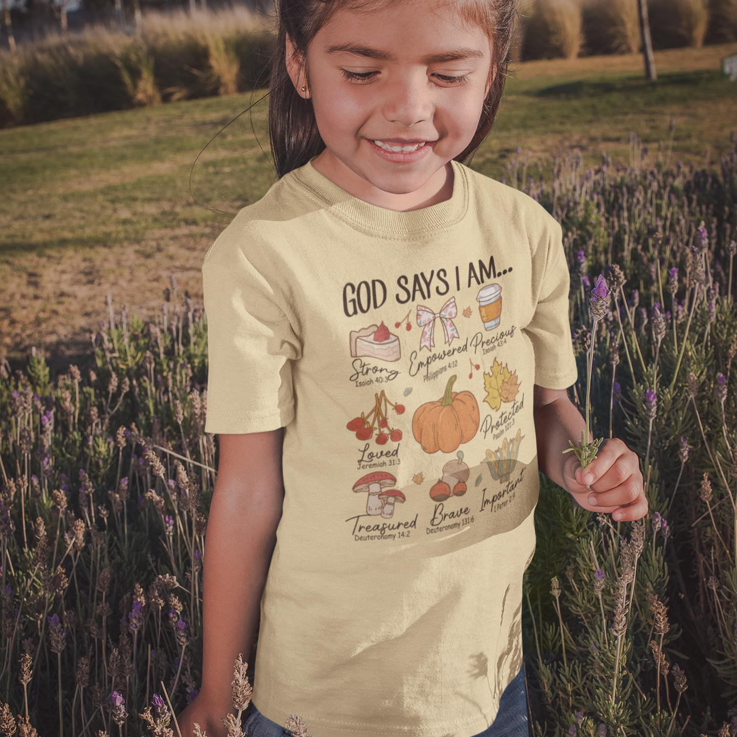 God Says I Am - Fall Edition Youth & Toddler Graphic Tee