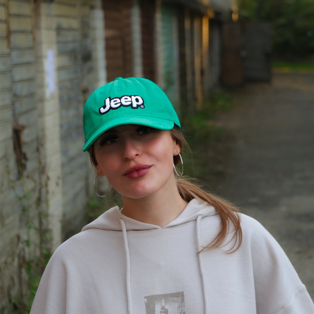 Hat - Jeep Chino Twill Ponytail with Chenille Text Patch