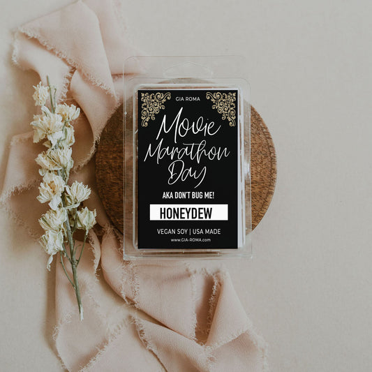 Soy Wax Melts Honeydew Scent Vegan Dye Free Hand Poured With Earthy Botanicals For Movie Night