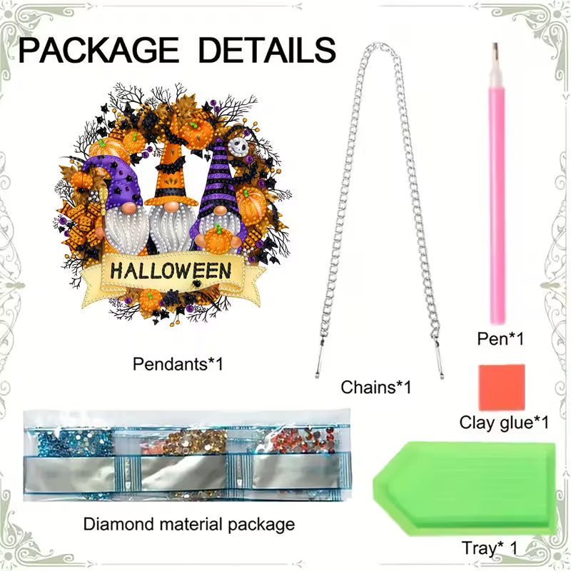 Halloween Gnomes Wreath Hanger