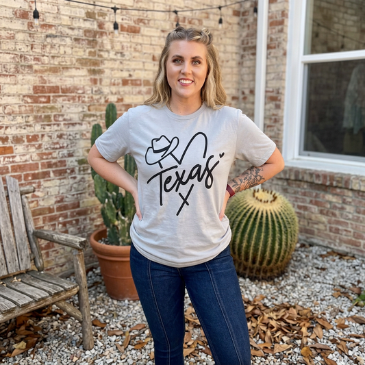 Heart Of Texas Adult Graphic Tee