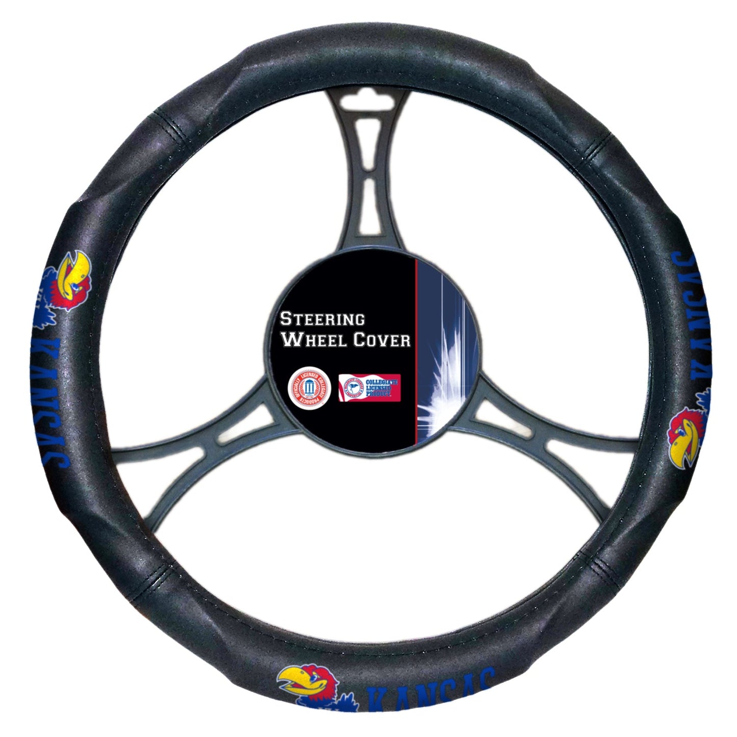 Kansas Jayhawks Steering Wheel Cover