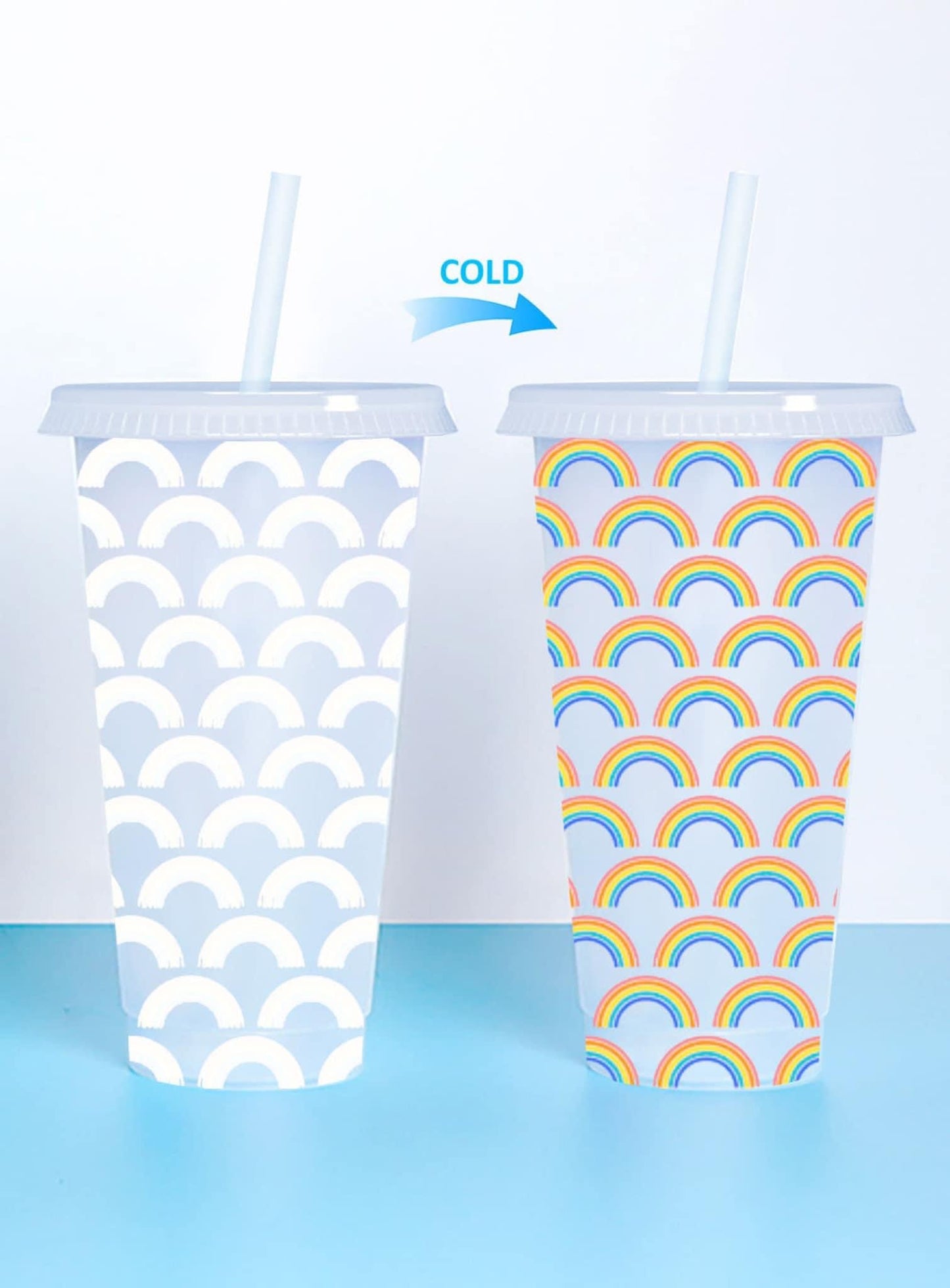 Rainbow Color Change Cups - set of 2