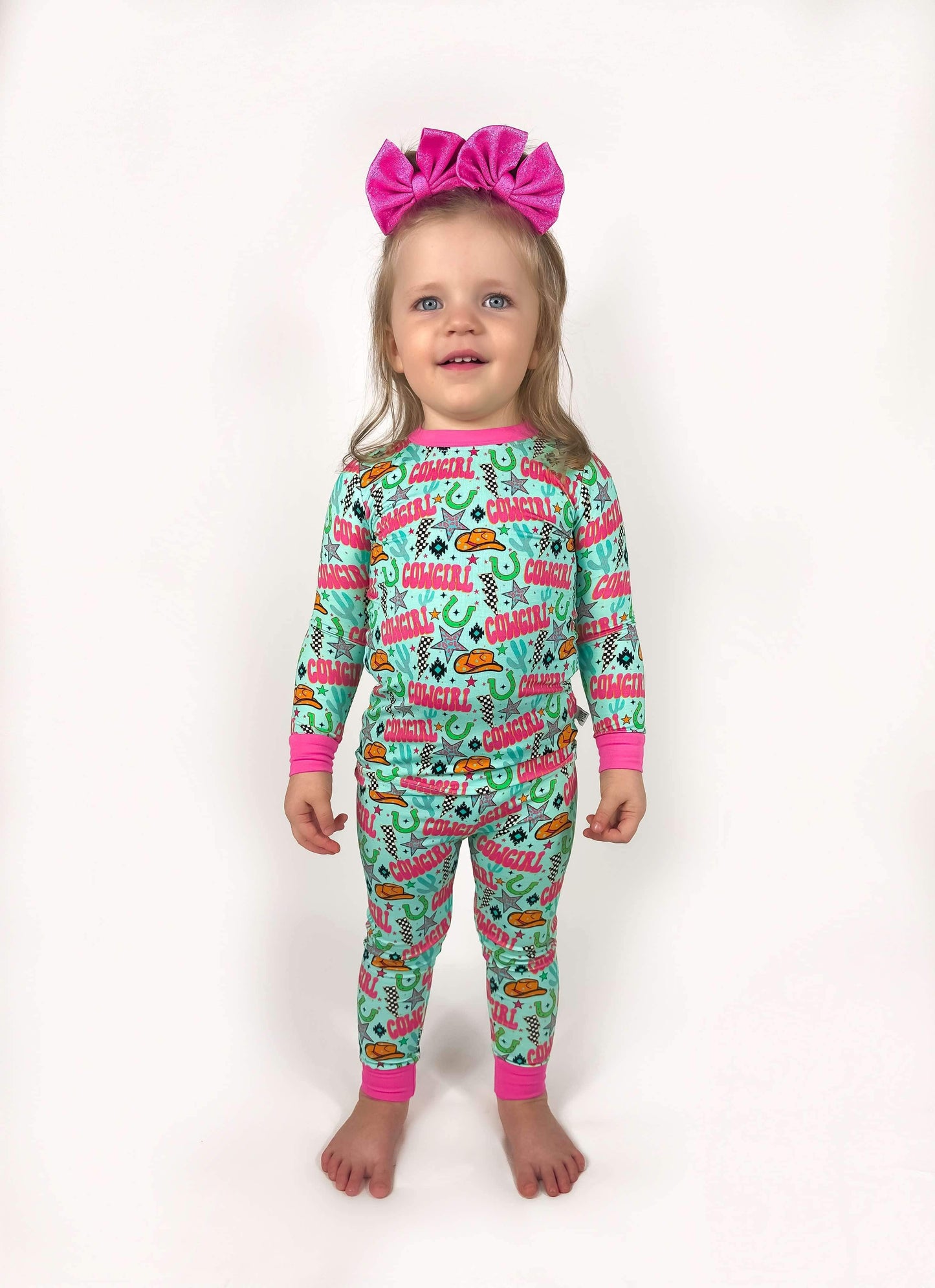 Neon Cowgirl Bamboo Set