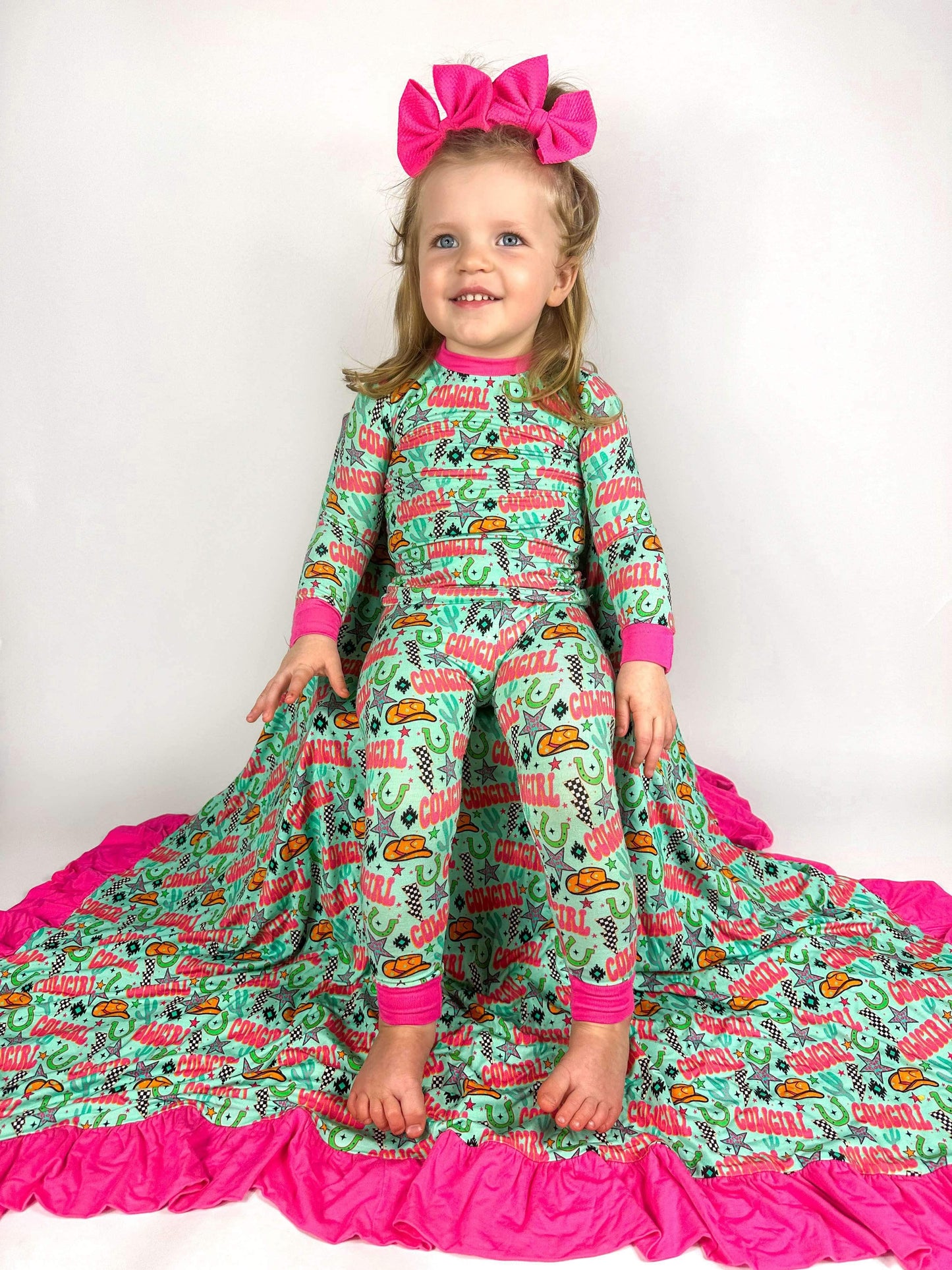 Neon Cowgirl Bamboo Set