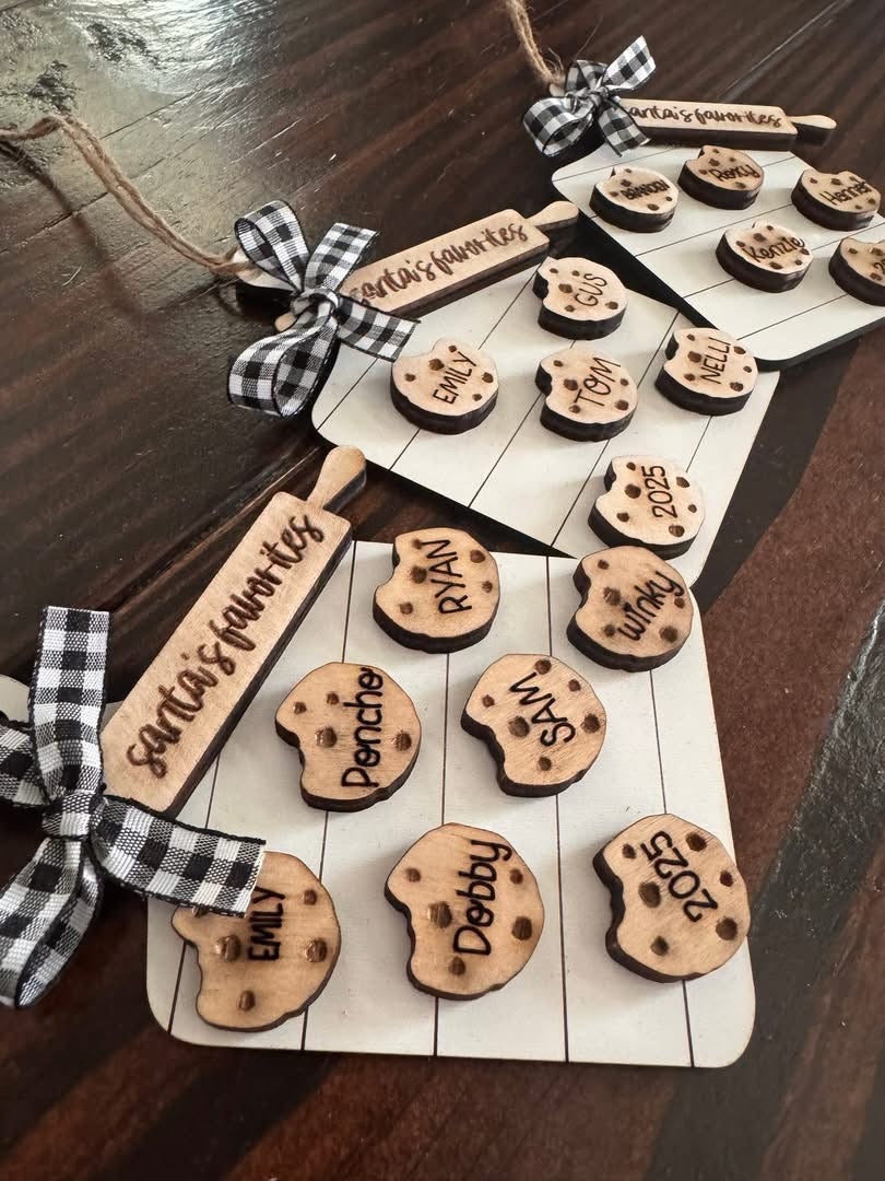 Custom PERSONALIZED HOLIDAY BAKER Ornament PREORDER- Arrives in 4-5 wks)