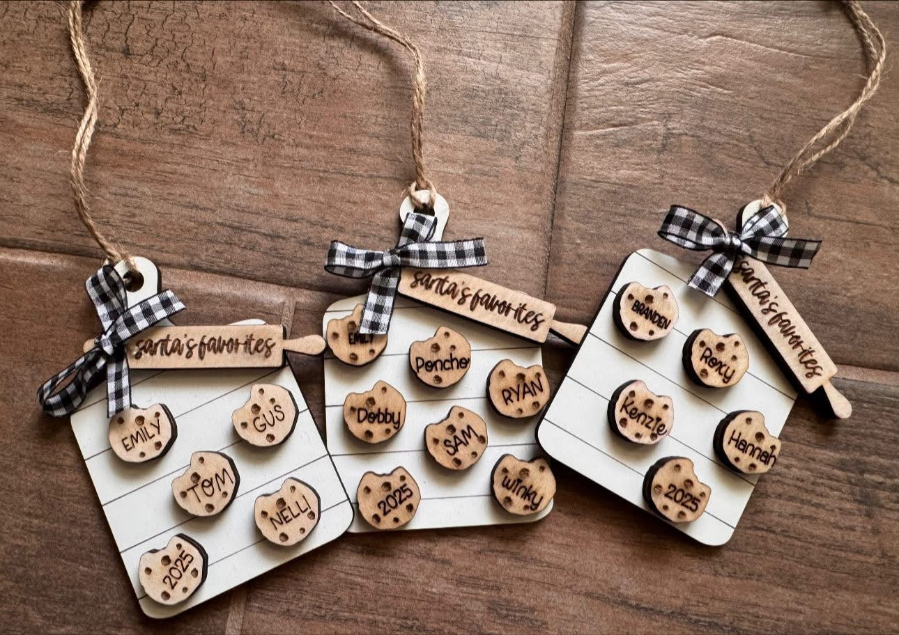 Custom PERSONALIZED HOLIDAY BAKER Ornament PREORDER- Arrives in 4-5 wks)