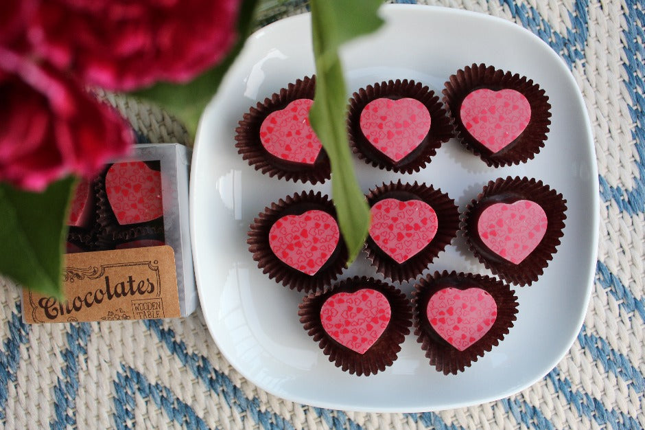 Heart Bonbons: Ruby Chocolate & Dulce De Leche