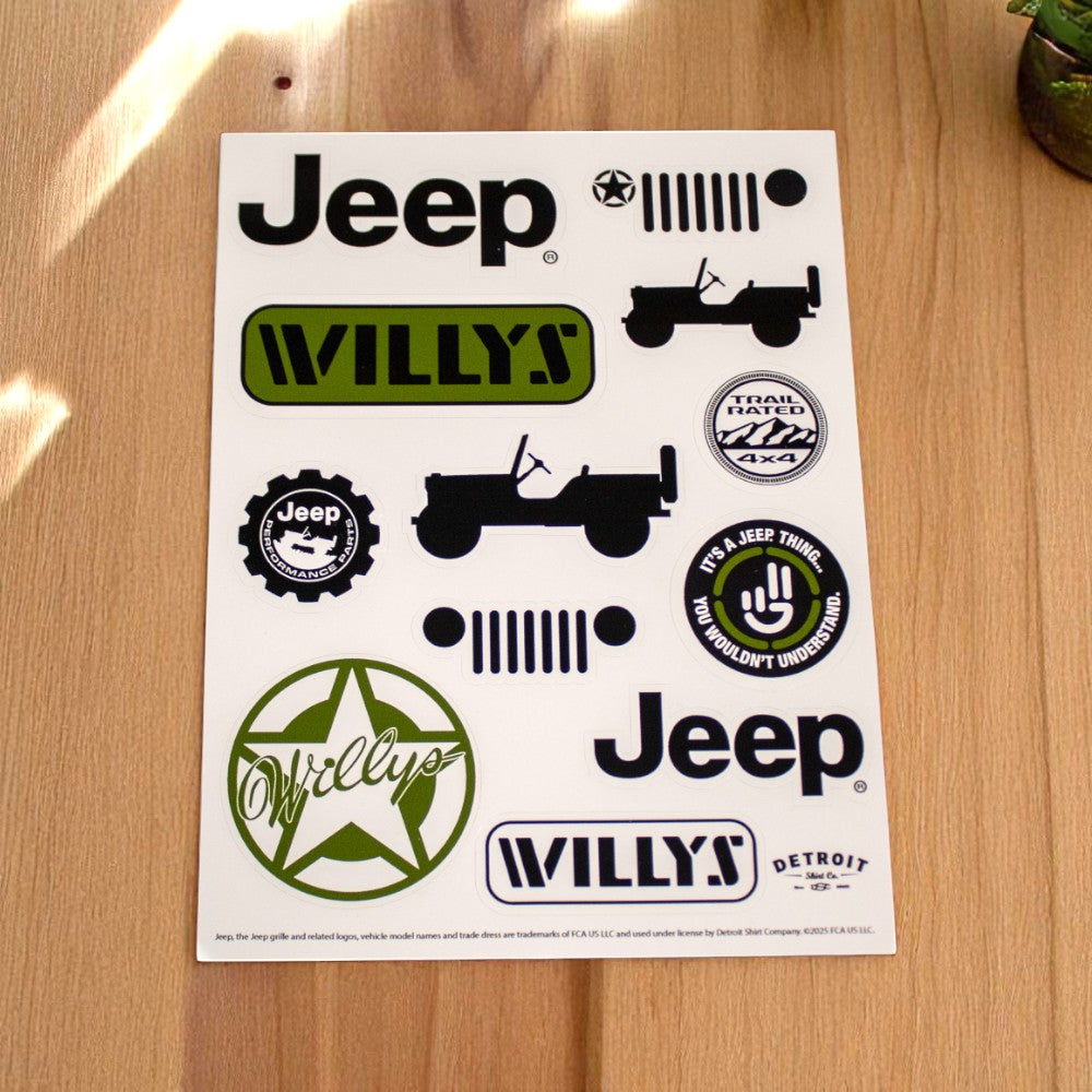 Sticker - Jeep® Willys - Sheet
